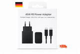 45W Super Schnellladegerät mit Kabel für Samsung S24 S23 S22 S21 A54 A53 A52
