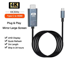 USB-C zu HDMI Kabel 4K UHD für Samsung, Huawei, Sony, Xiaomi, TV-Geräte