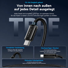 USB A auf USB C Ladekabel Schnell Ladekabel Datenkabel für iPhone Samsung Xiaomi