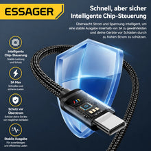 USB A auf USB C Ladekabel Schnell Ladekabel Datenkabel für iPhone Samsung Xiaomi