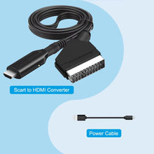 HDMI zu SCART Konverter SCART auf HDMI Adapter Video Audio Konverter Videokabel